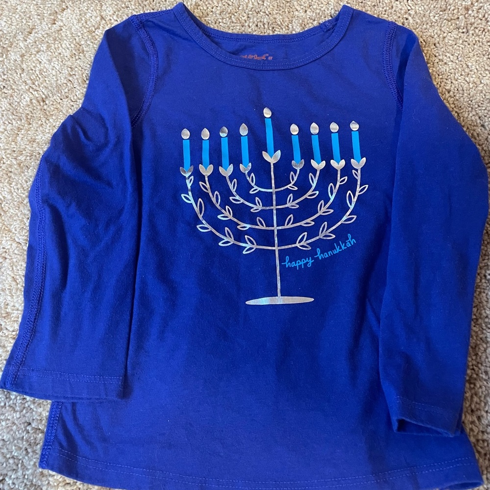 Girls Hanukkah Menorah shirt